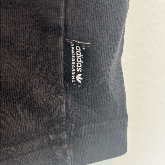 Adidas Black Tee with White Trefoil Logo - Picture 4 of 6